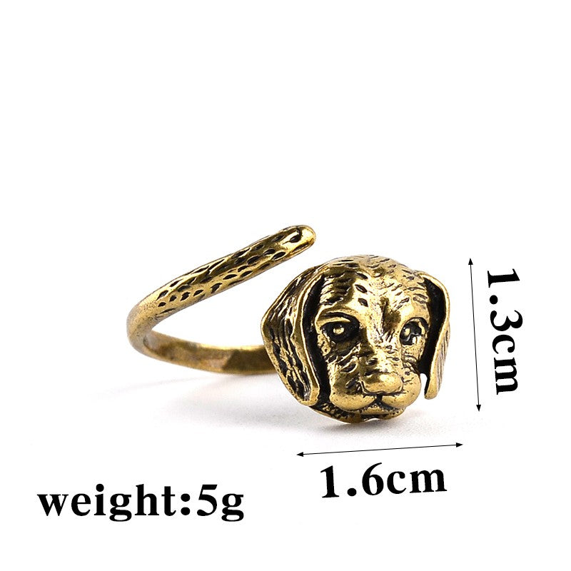 Diverse dog-themed rings in a variety of colors | Customizable & Elegant