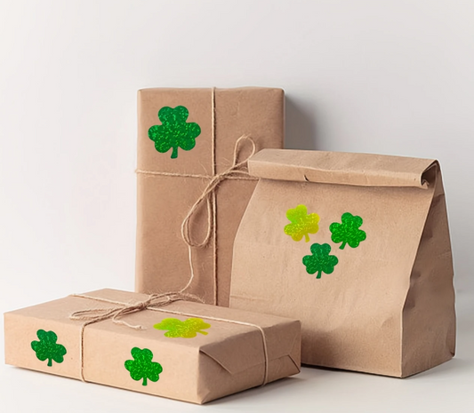 Glückskleeblätter – Hologramm-Sticker für dein Glück