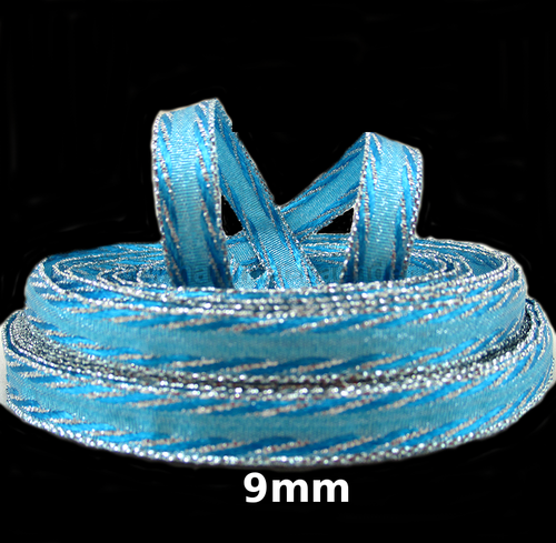 Frostline – Webband mit silber-blauen Akzenten in 9mm