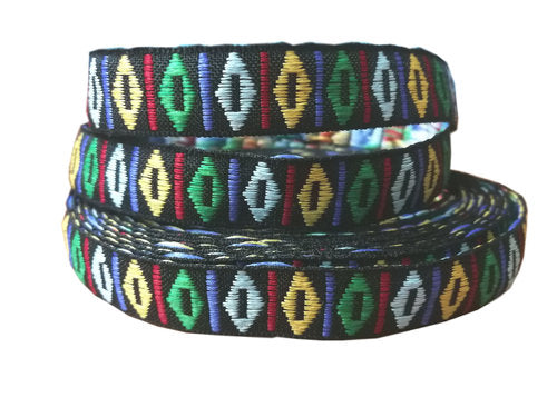 Ethno Vibes – Webband 14 mm im bunten Muster