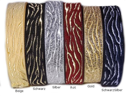 „Eleganz in Wellen“ – Jacquard-Webband – 16 mm