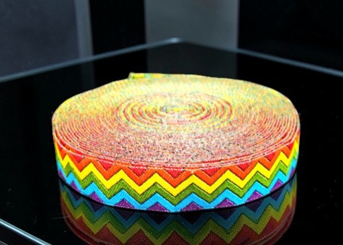„Rainbow Zigzag Power – Farbenfrohes Webband“ 22mm