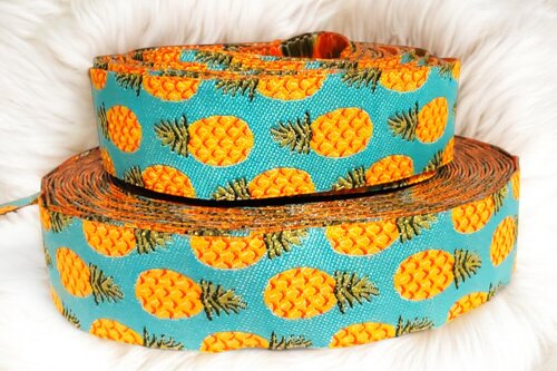 Pineapple Pop – Webband mit tropischem Charme in 22mm