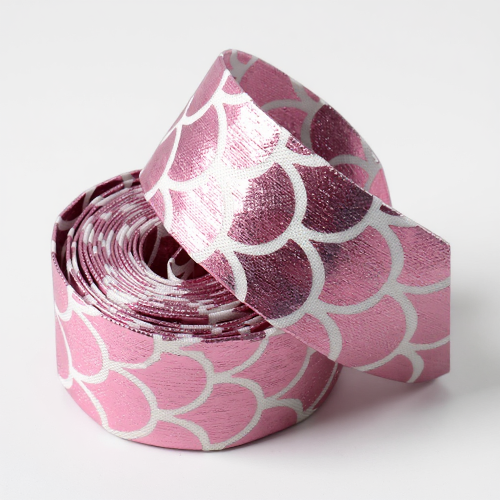 🧜♀️ Schillerndes Meerjungfrauen-Stoffband mit Metallic-Laminierung ✨