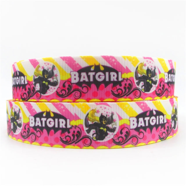 Ripsband Batgirl's Striped Power 25 mm – Gestreift