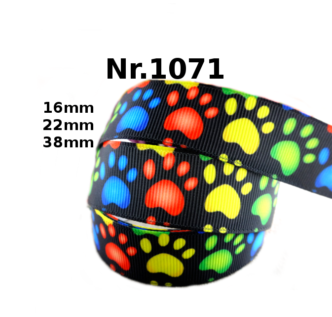 Pfotenabdrücke Bunt