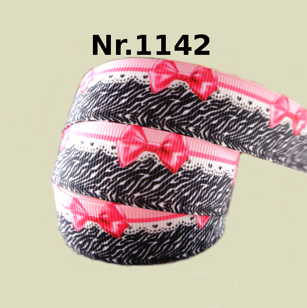 Stilvolles Zebra-Band mit Häkel-Look – 22mm