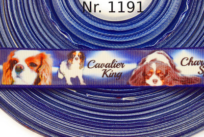 Exklusives  Cavalier King Charles Spaniel -Band mit Sternenleuchten – 22mm