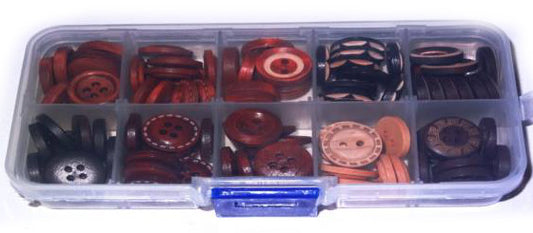Holz-Knöpfe Set inkl. Box