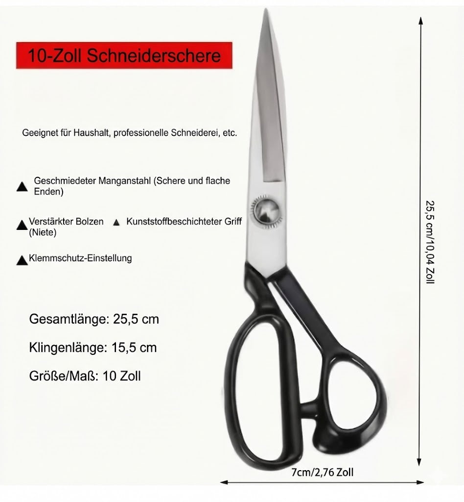 Profi-Schneiderschere aus Manganstahl – Extrem scharf & Robust