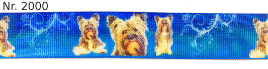 Exklusives  Chinese Crested Powder Puff -Band mit Ornamenten – 22mm