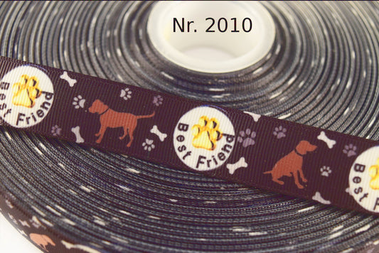 Exklusives  Best Friend -Band mit Pfoten & Knochen – 22mm