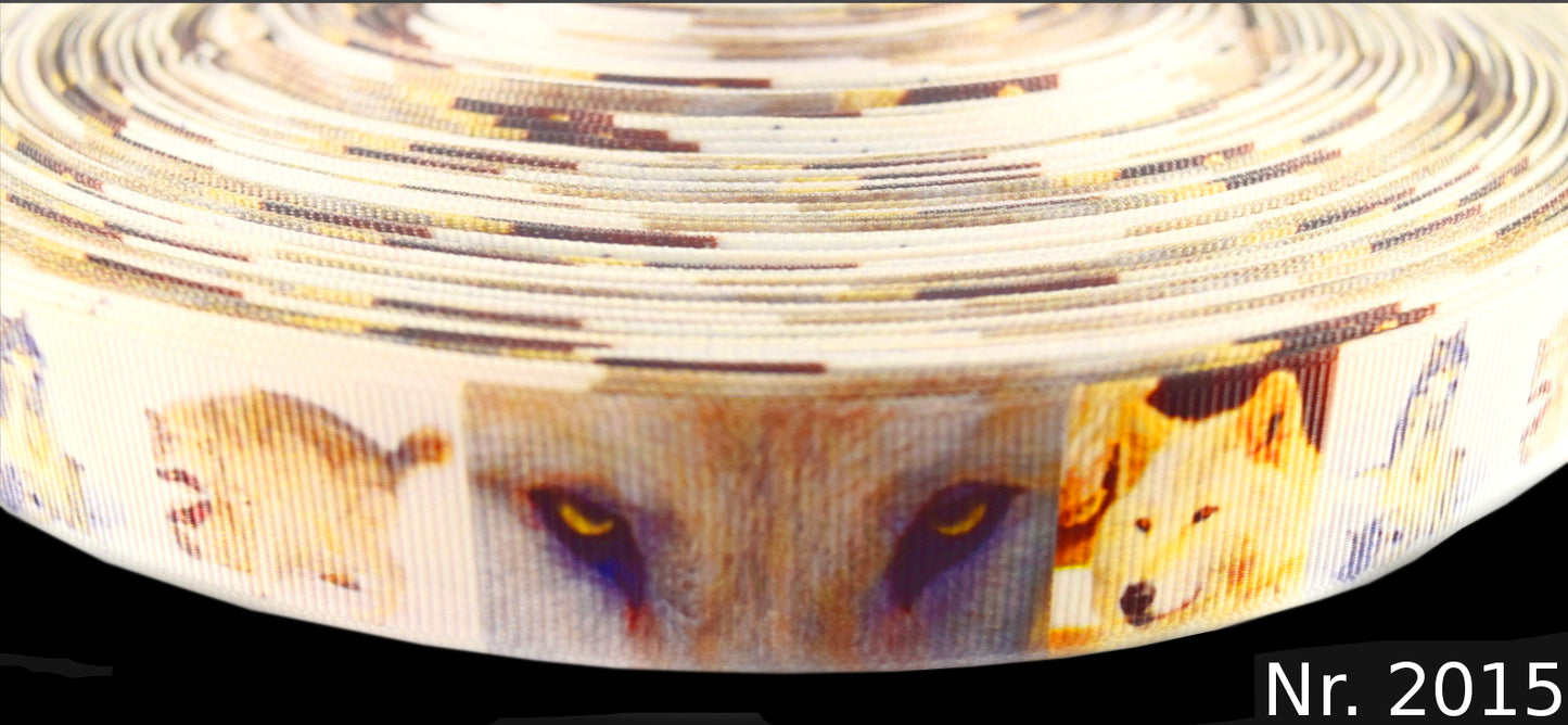 Exklusives  Wolfsbilder - Band – 22mm