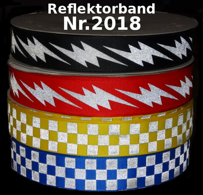 Nr. 2018 - Reflektorband Karo und Blitze