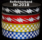 Nr. 2018 - Reflektorband Karo und Blitze