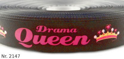 Exklusives  Drama Queen -Band mit Krone – 22mm