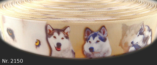Exklusives  Husky - Band auf Beigem Hintergrund – 25mm