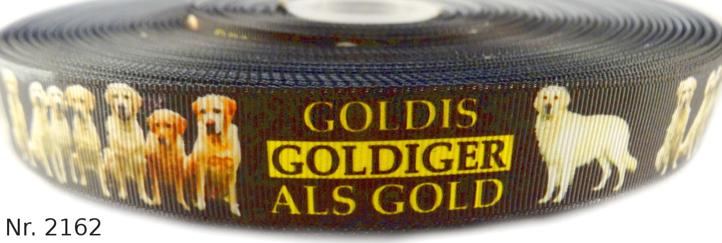 Exklusives  Goldis : Goldiger als Gold - Band – Golden Retriever – 22mm
