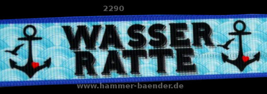 Exklusives  Wasserratte - Band mit maritimen Motiven – 22mm