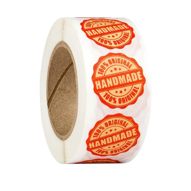 Kraftpapier Etiketten - Aufkleber  100% original Handmade
