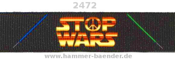 Exklusives  Stop Wars  Galaxy - Band – Frieden statt Konflikt – 22mm