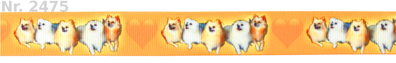 Exklusives  Kleine Hunderassen mit Herz - Band – 22mm