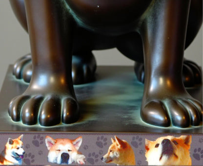 Exklusives  Akita & Shiba -Band mit Pfotenabdrücken – 25mm