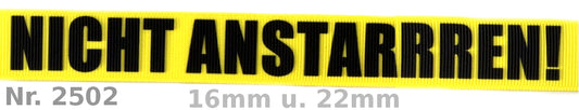Exklusives  Nicht Anstarren! - Warnband – 22mm