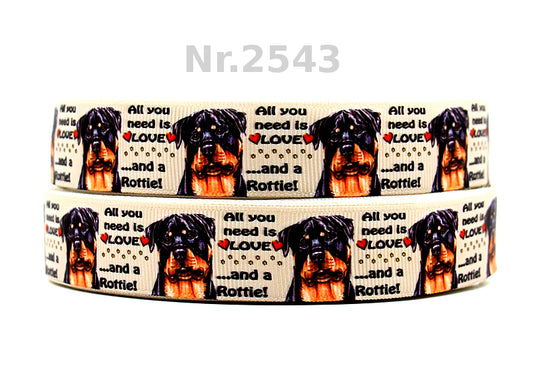 All You Need is Love and a Rottie Band – 22mm