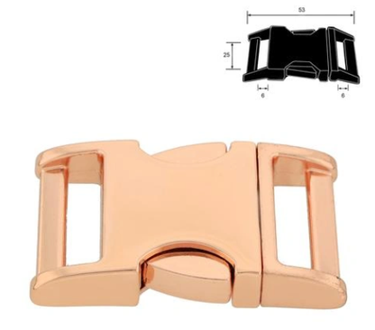 Glänzende Metall-Klickverschlüsse | Verschiedene Breiten