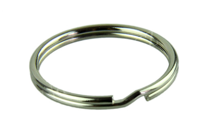 Splitring in 10mm und Schlüsselringe in 25mm