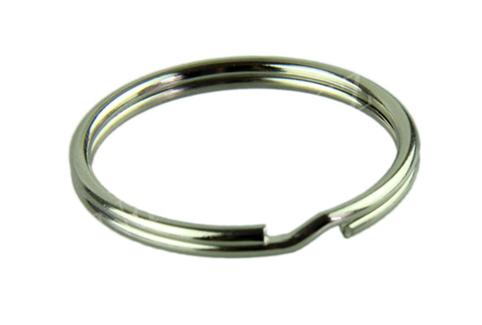Splitring in 10mm und Schlüsselringe in 25mm