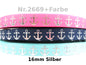 Anker in Silber  - 16mm, Maritimes Flair