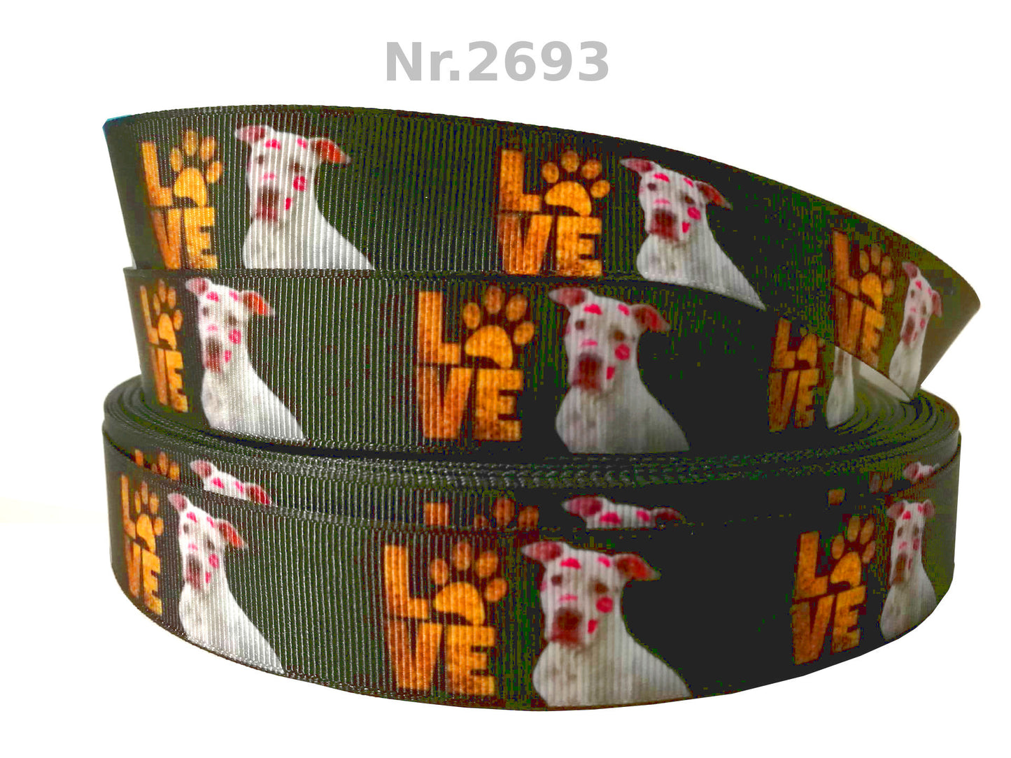 Exklusives  Love & Knutschabdrücke - Band mit Pitbull – 25mm