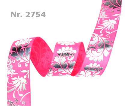 Blumen Silber Folie in verschiedenen Farben - 22mm