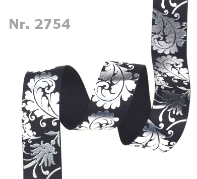 Blumen Silber Folie in verschiedenen Farben - 22mm