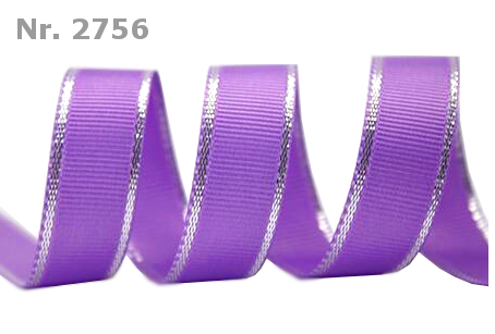 Blanke Bänder mit Silberrand - 22mm