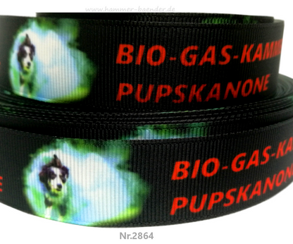 Exklusives  Bio-Gas-Kammer & Pupskanone -Band – Humorvoll für Hundebesitzer – 22mm