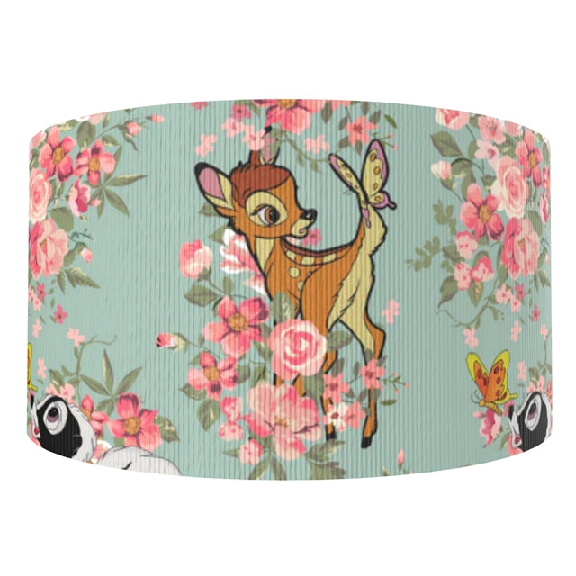 Ripsband mit Bambi & Schmetterling, Stinktier 'Blume