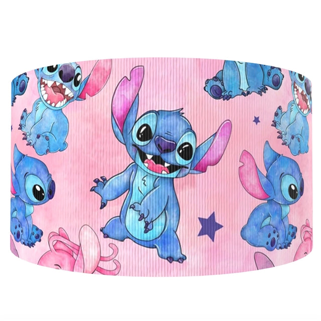 Verspieltes Außerirdischen-Motiv  Ripsband 22mm