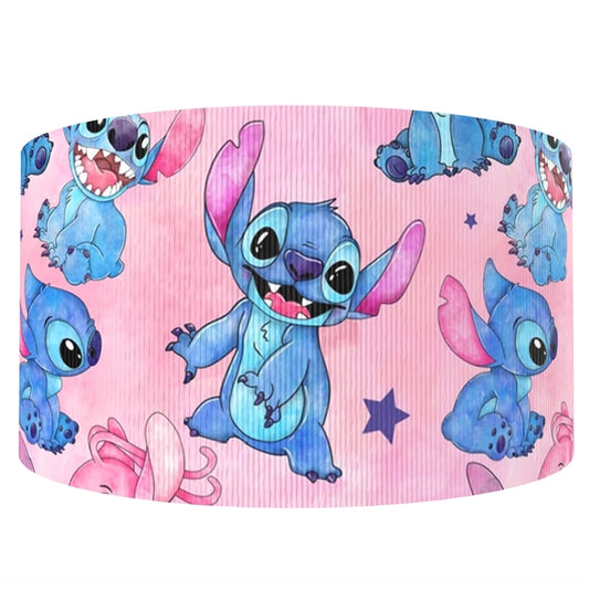 Verspieltes Außerirdischen-Motiv  Ripsband 22mm