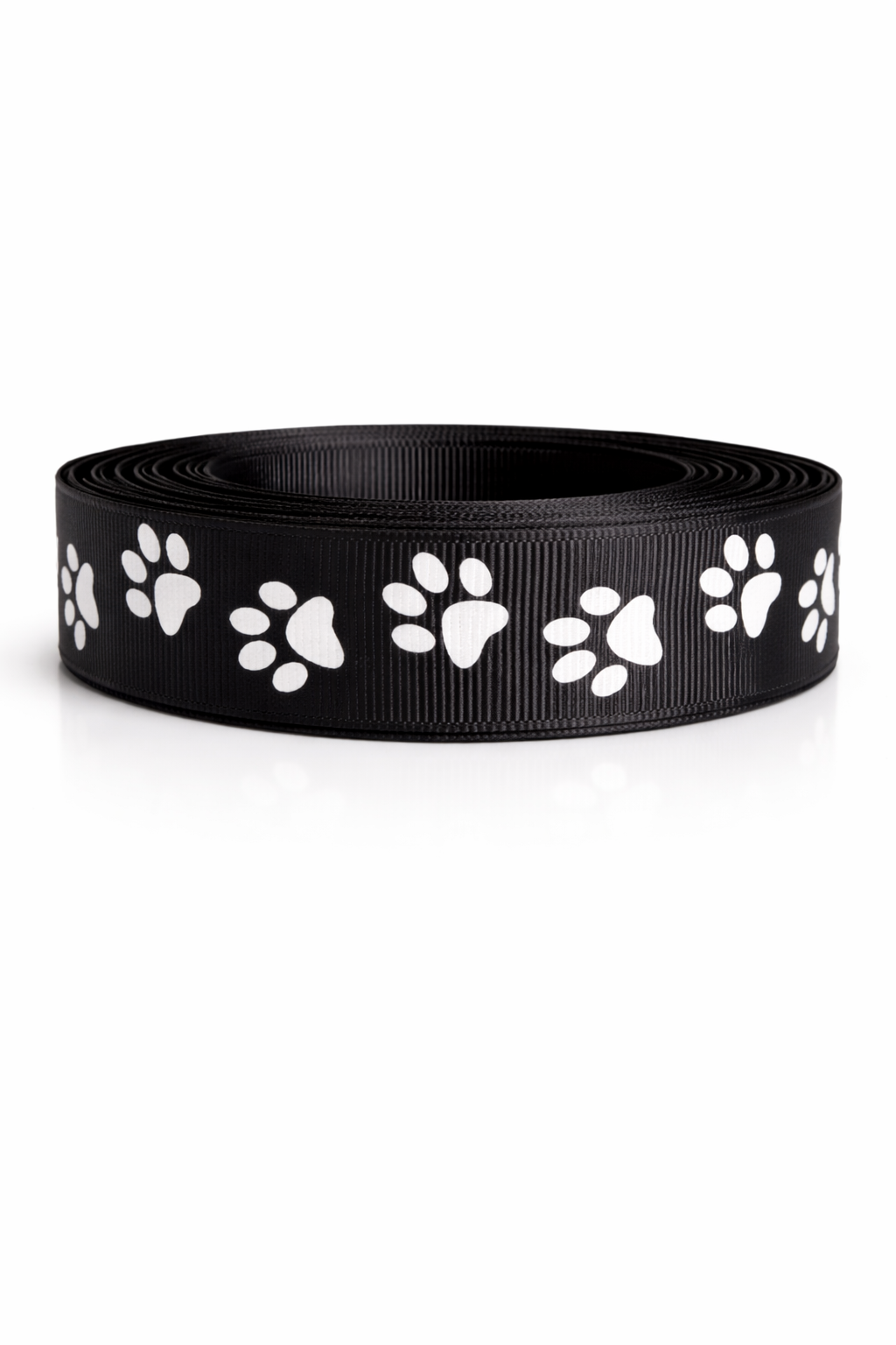 🐾 Tierische Pfoten-Prints – Klassisches Ripsband in Rot, Pink, Blau, Weiß & Schwarz 🐾