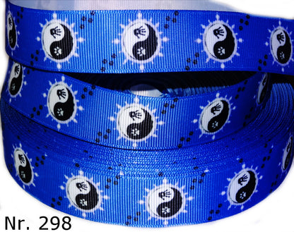 Exklusives  Yin Yang Pfotenliebe - Band mit Hand & Pfotenabdruck – 22mm