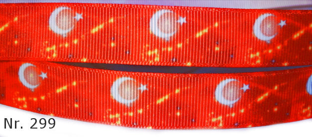 Exklusives  Band mit Sichelmond und Stern – 16mm