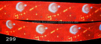 Exklusives  Band mit Sichelmond und Stern – 16mm