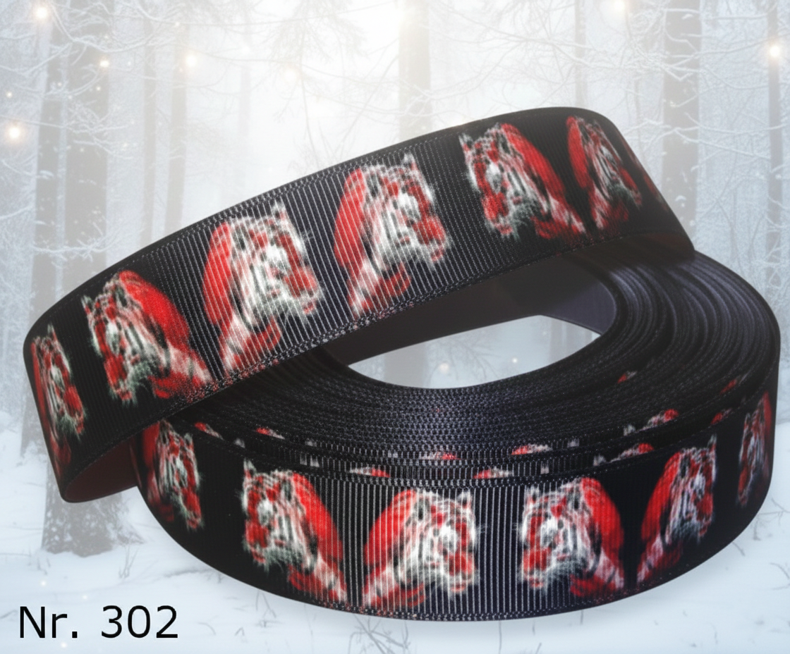 Exklusives  Roter Tiger - Band – 22mm