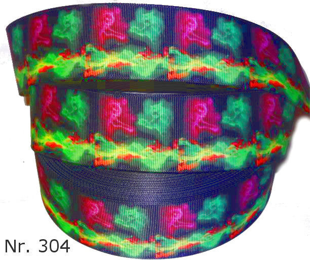 Exklusives  Abstrakter Tigerkampf -Band in Leuchtfarben – 38mm