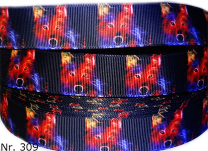 Exklusives  Elektrisierender Wolf -Band – Abstrakte Energie – 25mm