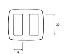 Schieber aus Kunststoff