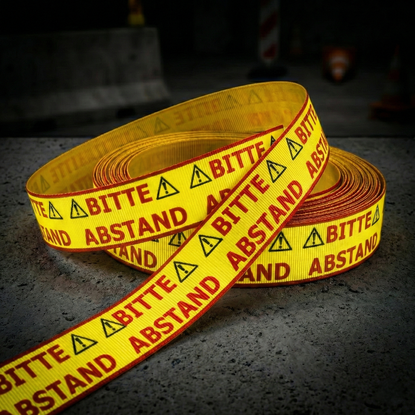 Exclusive "Please Keep Your Distance" Tape – High-Visibility Warning Tape – 25mm